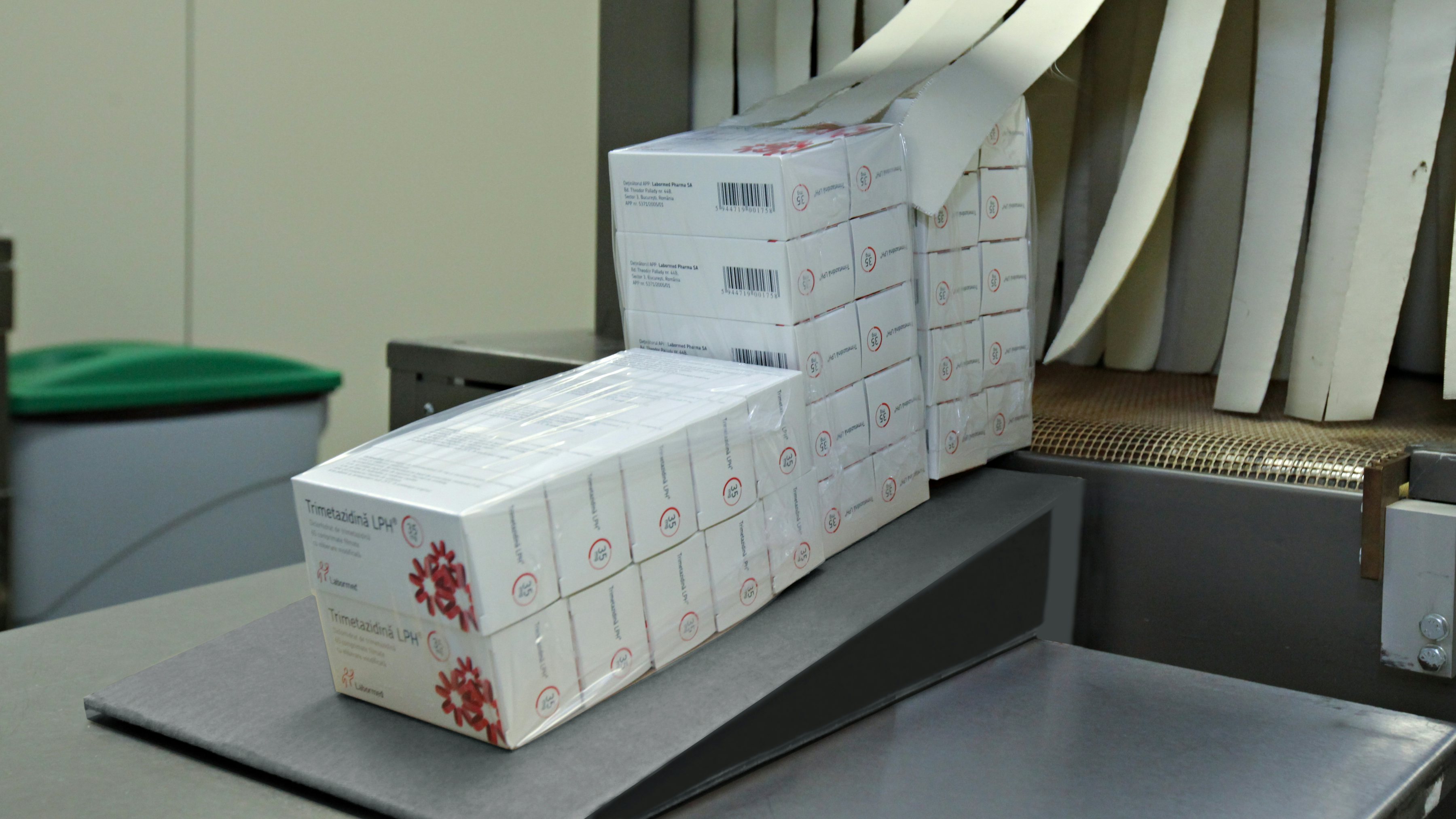Cardboard cartons prepared for export