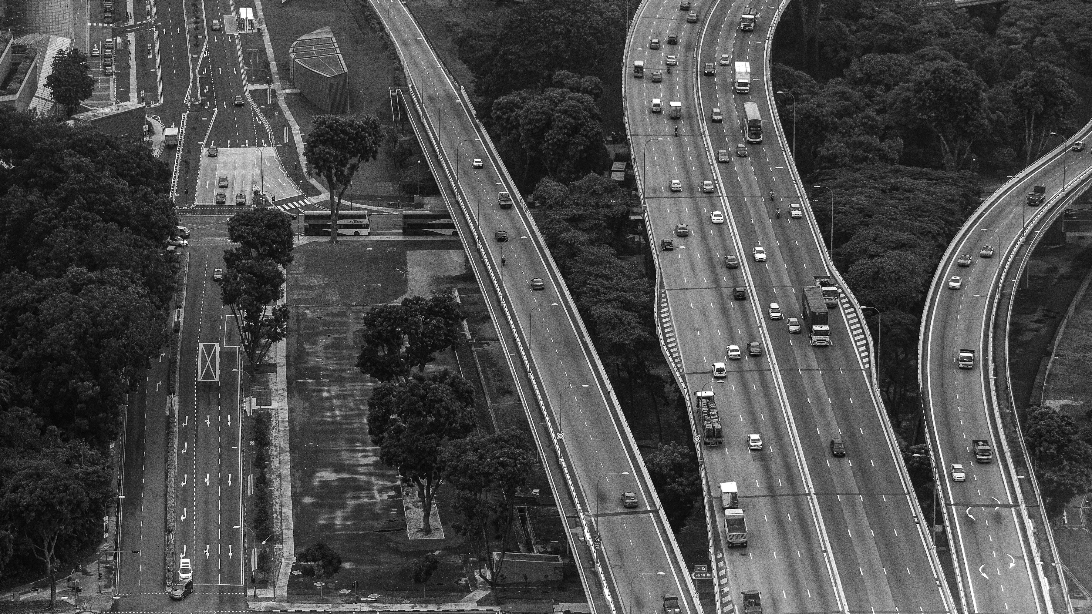 Road freight in motion on a highway